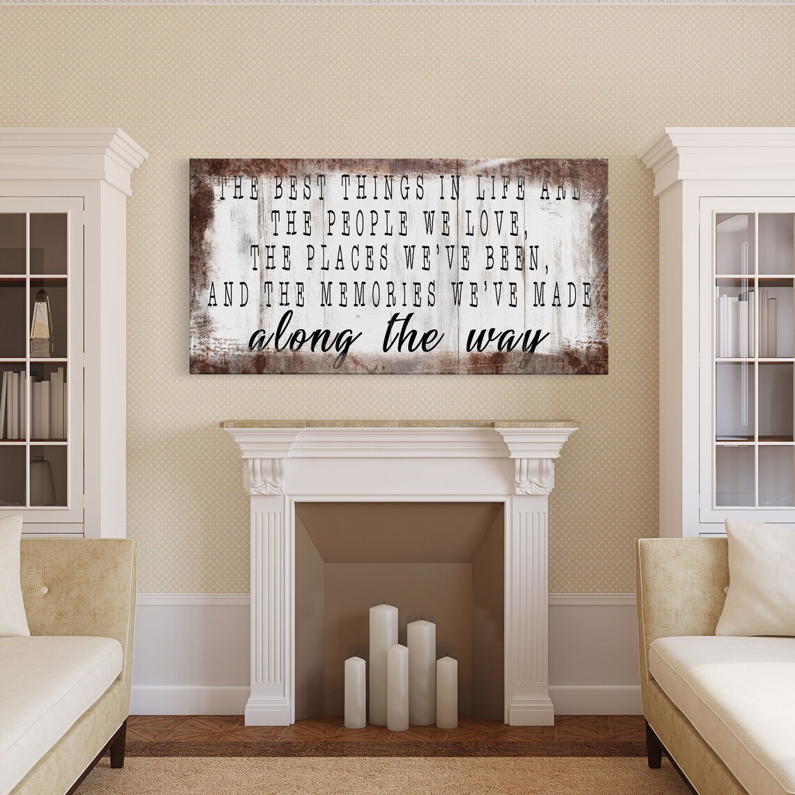 The Best Things In Life Motivational Quote Art Print - Image 3