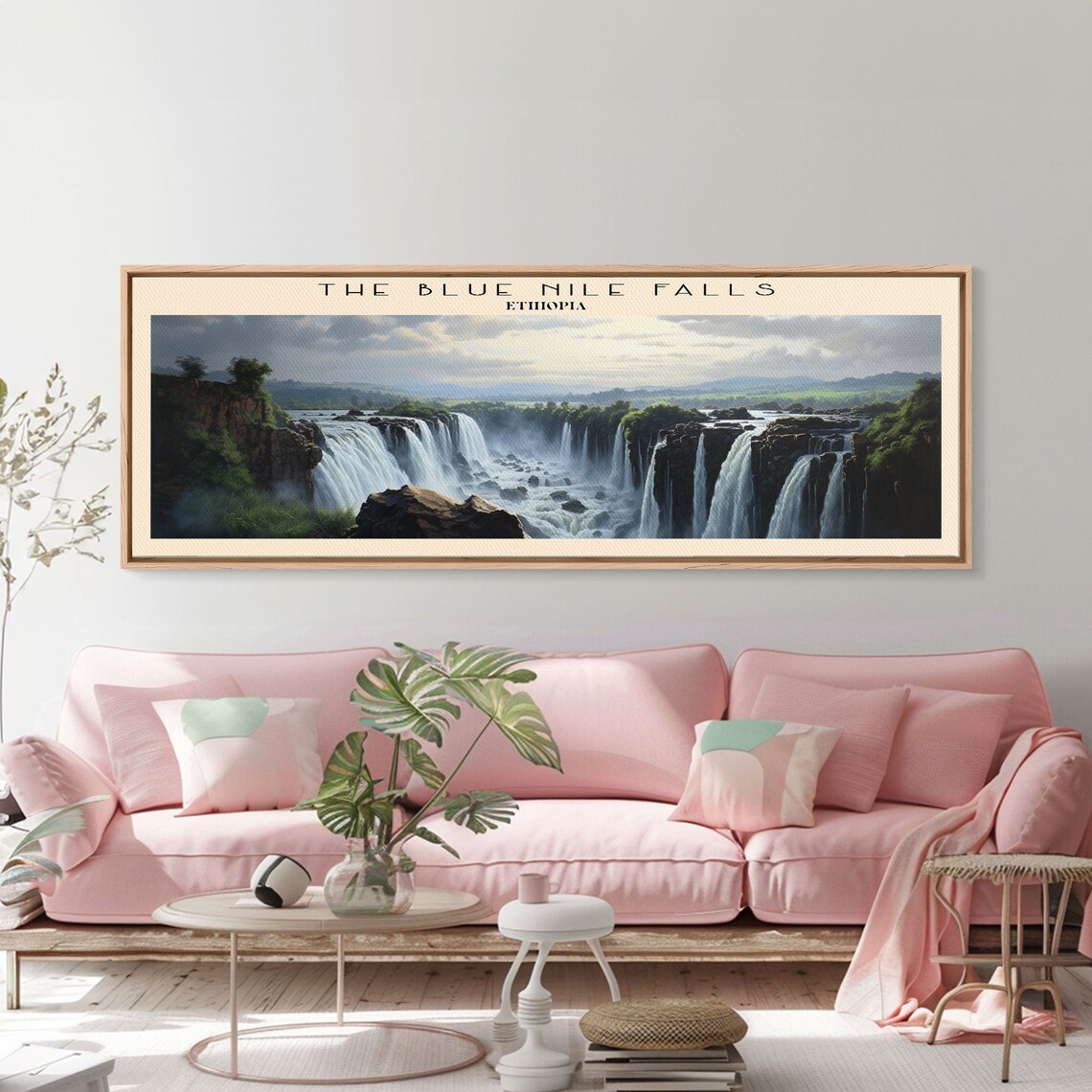 Blue Nile Falls Ethiopia Travel Poster, Panoramic Art - Image 5