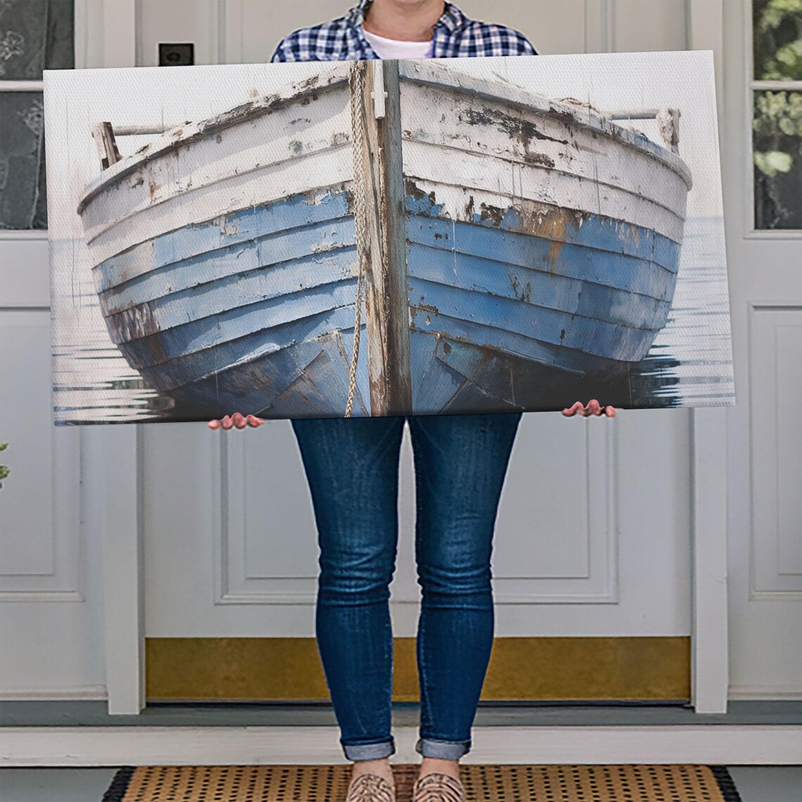 Old Wooden Ship Nautical Lakehouse Decor Wall Art Print - Image 4