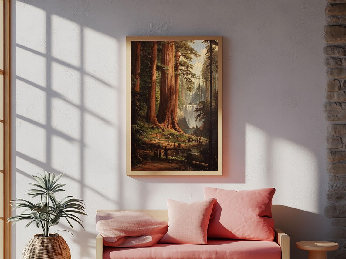 Redwoods Of California, Fantasy Forest Art Print - Image 4