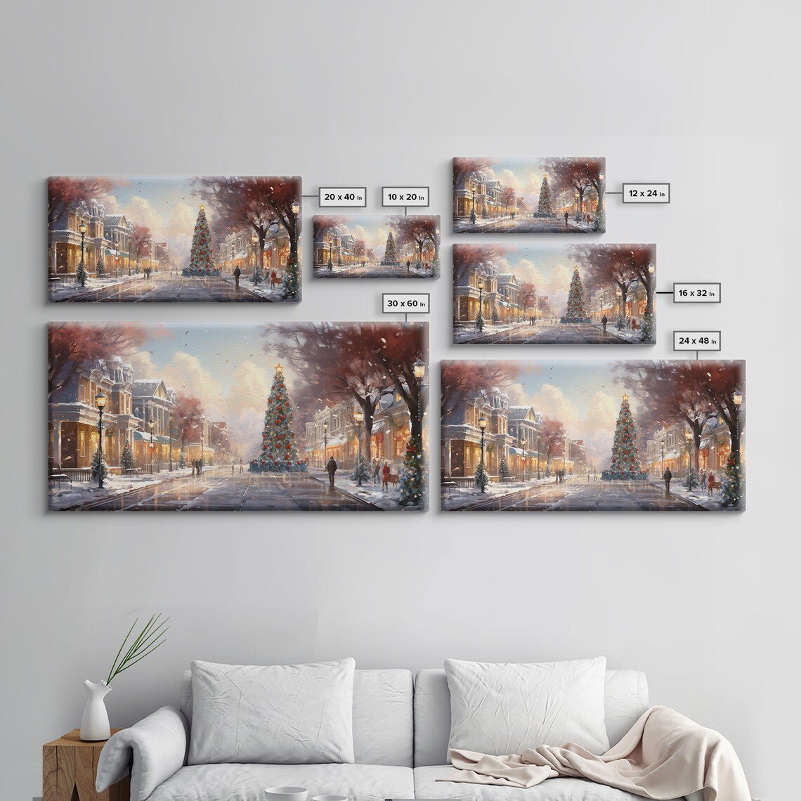 Vintage Christmas Winter Wonderland, Farmhouse Art Print - Image 2