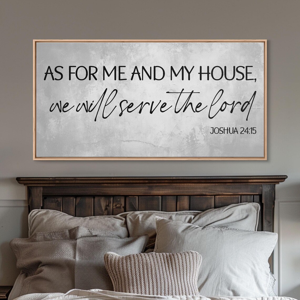 As For Me And My House We Will Serve The Lord Joshua 2415 Poster