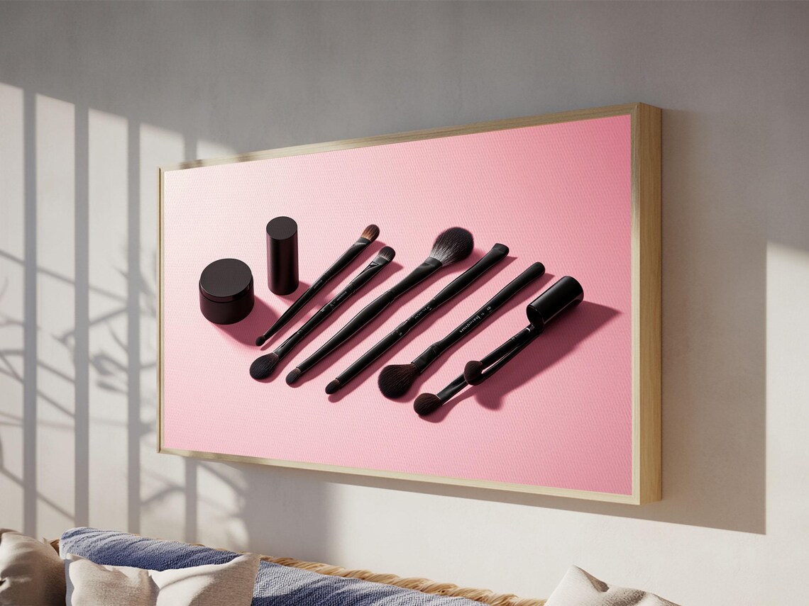 Makeup Brushes Art Print, Preppy Dorm Room Decor - Image 4