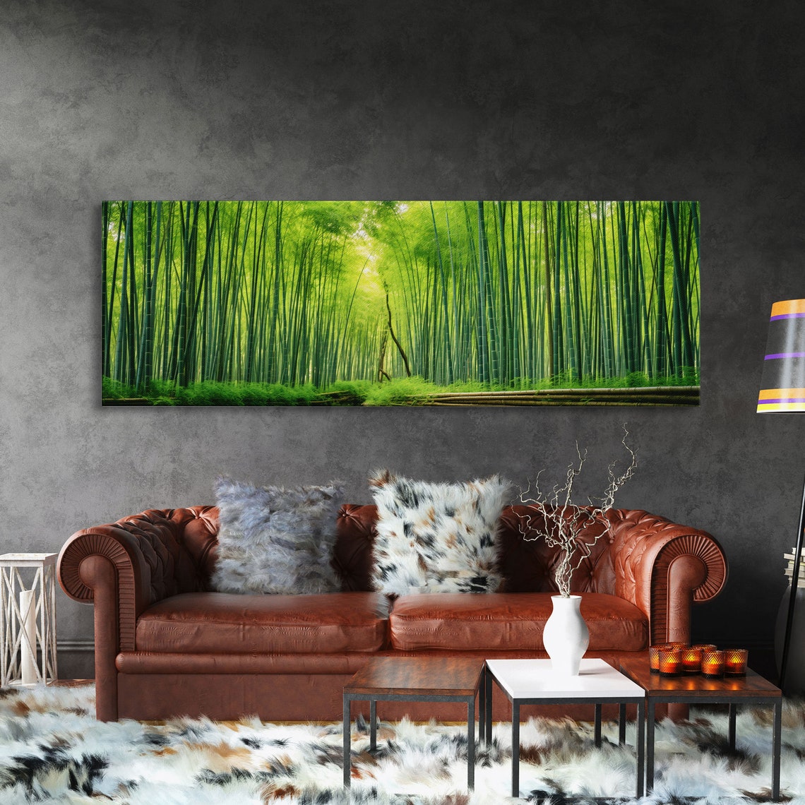 Kyoto Japan Arashiyama Bamboo Grove Green Forest Panoramic Print - Image 3