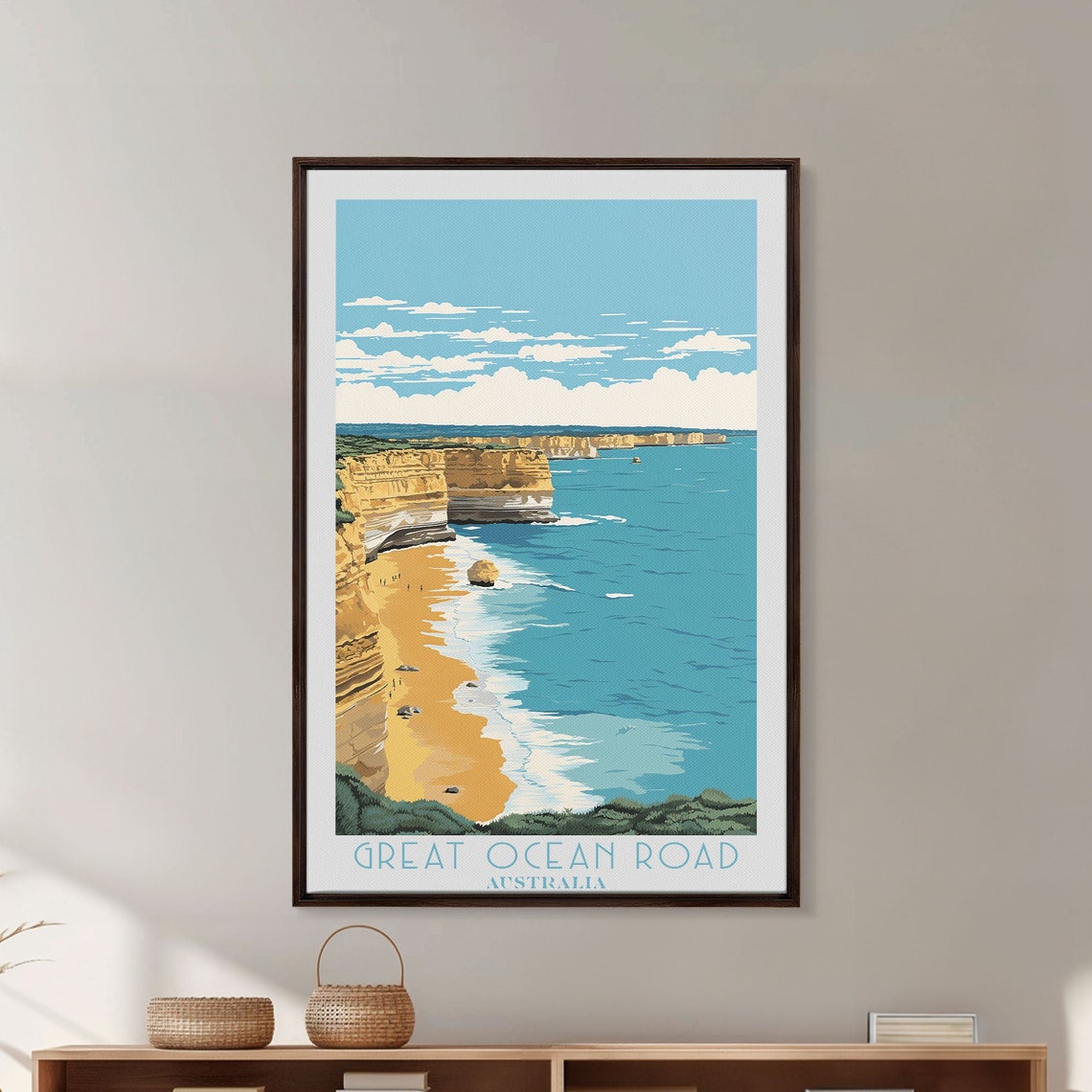 Great Ocean Road Australia Limestone Cliffs Beach Ocean View Poster - Image 4
