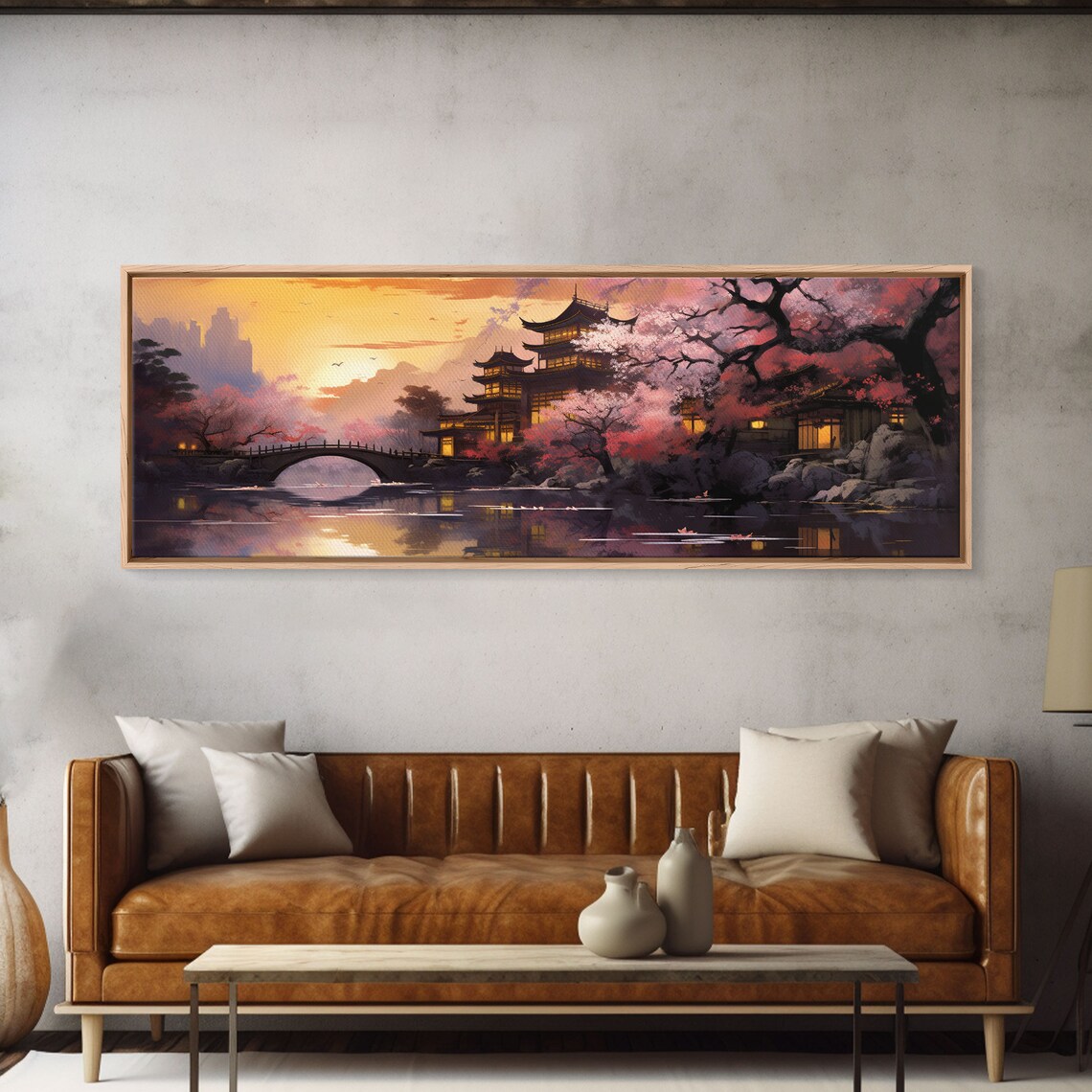 Dawn in Kyoto, Japan Travel Poster, Japanese Style