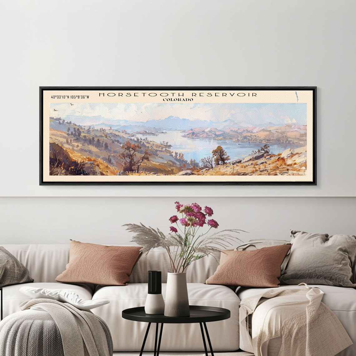 Horsetooth Reservoir Colorado Panoramic Travel Poster - Image 4