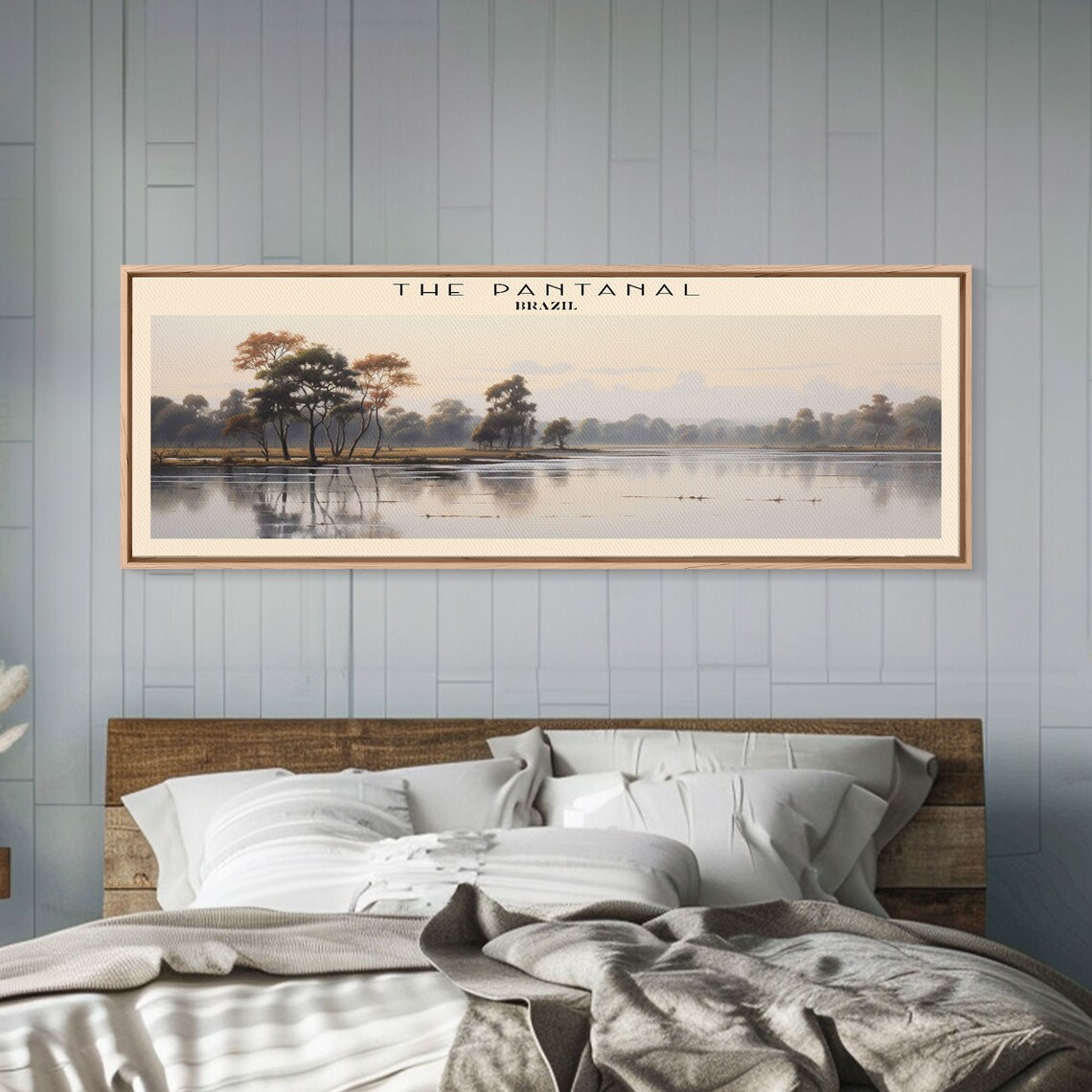 The Pantanal Brazil Flooded Wetland Mirror Water Trees Travel Poster - Image 6