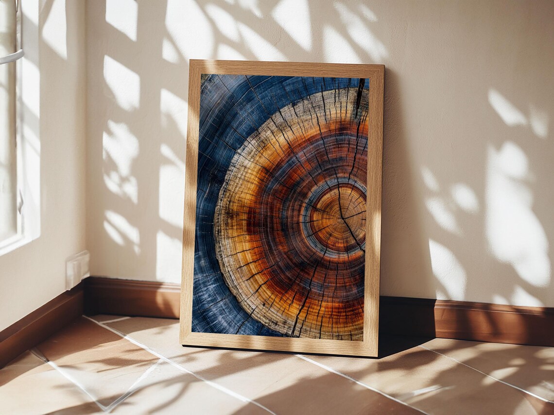Tree Rings, Modern Farmhouse Boho Wall Art Print - Image 6
