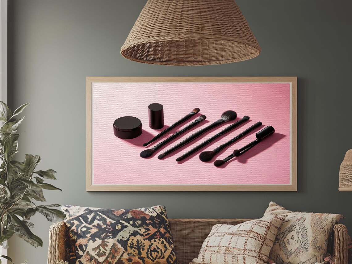 Makeup Brushes Art Print, Preppy Dorm Room Decor - Image 6