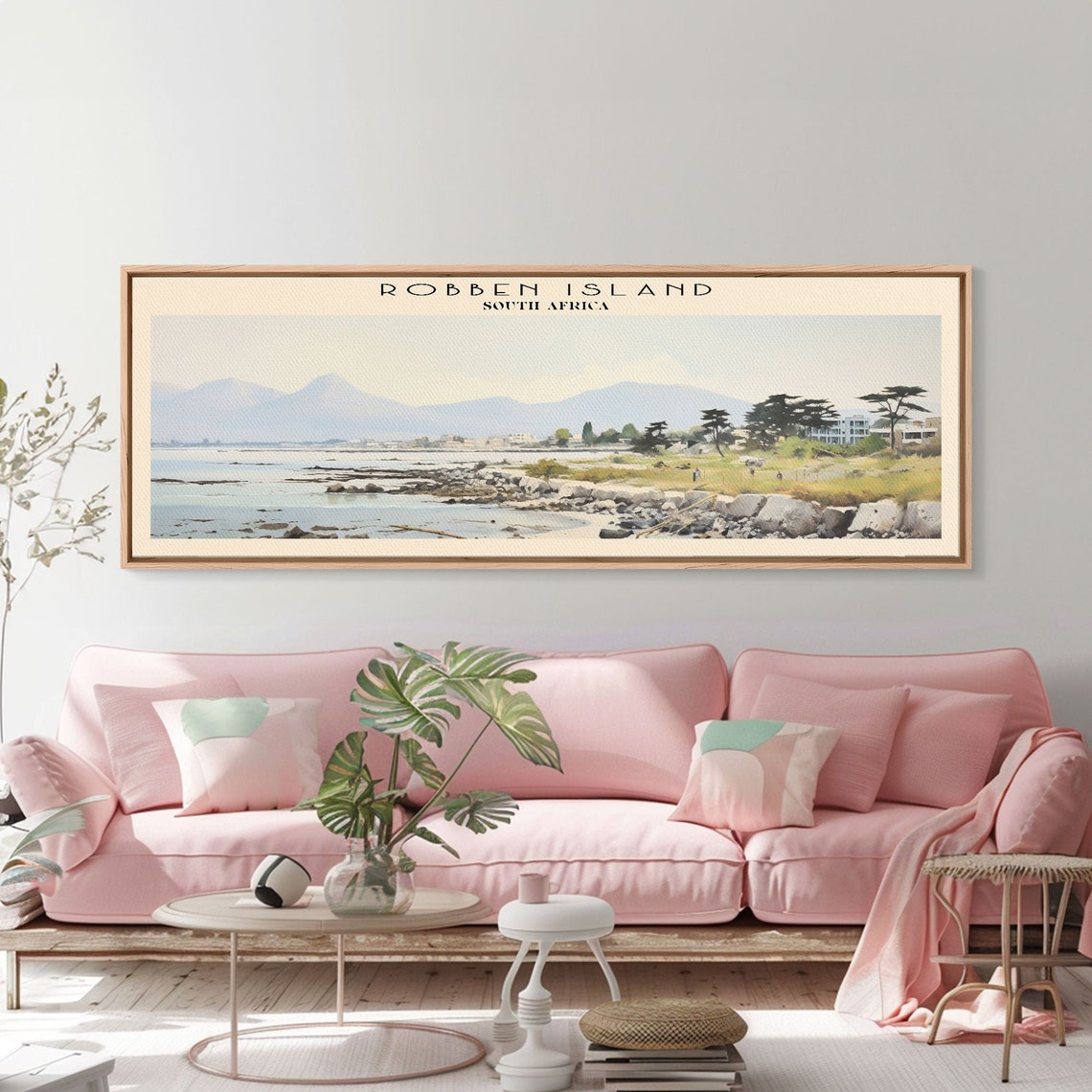 Robben Island Framed Print Travel Poster Panoramic Wall Art Home Decor Gift For Travel Lover Wall Hanging - Image 3