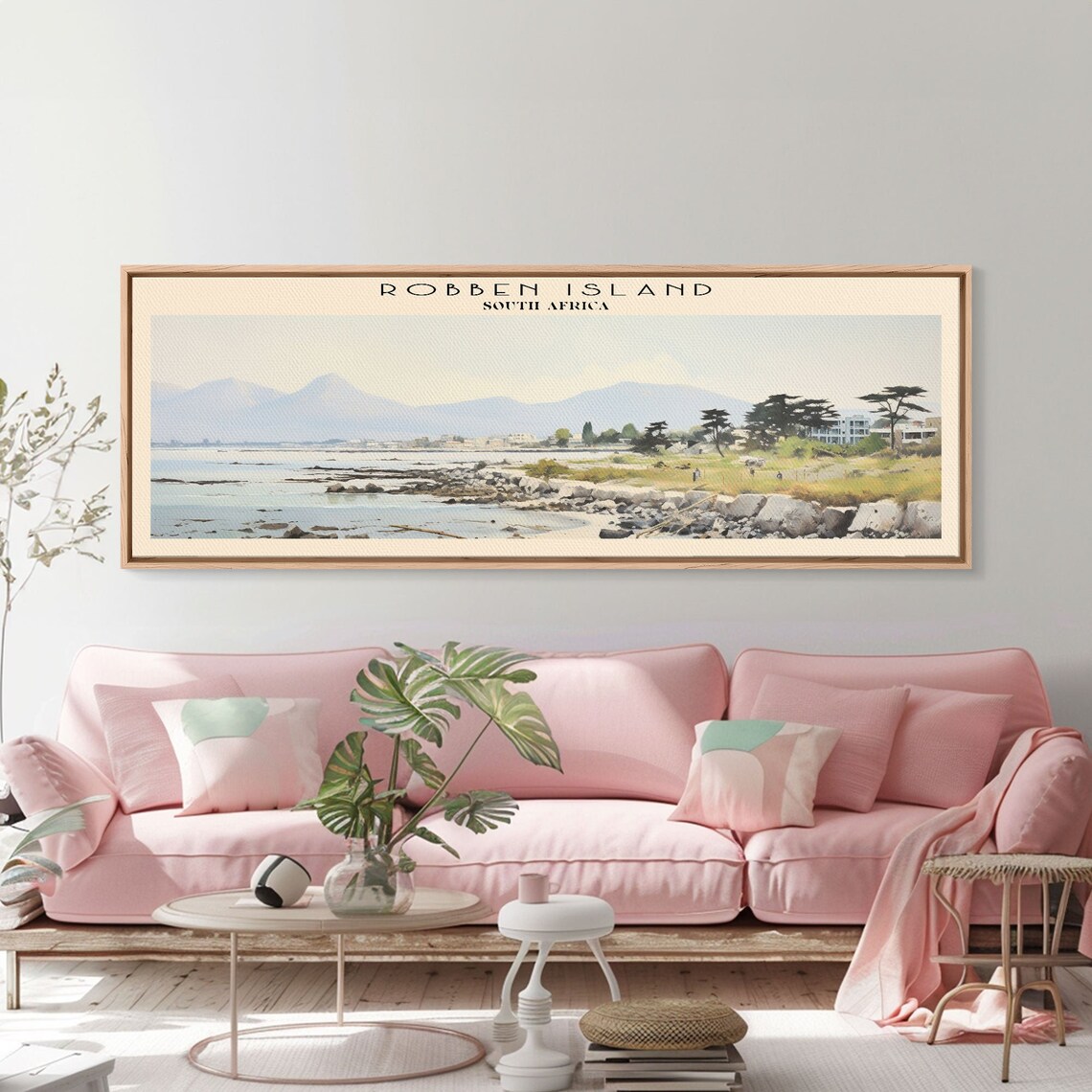 Robben Island South Africa Coastal Bay Shoreline Vintage Travel Poster - Image 3