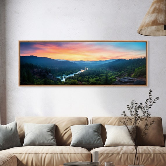 Panoramic Print Of Kings Canyon National Park Extra Large Wall Art Panoramic Wall Art Panoramic Landscape Print Landscape Photography