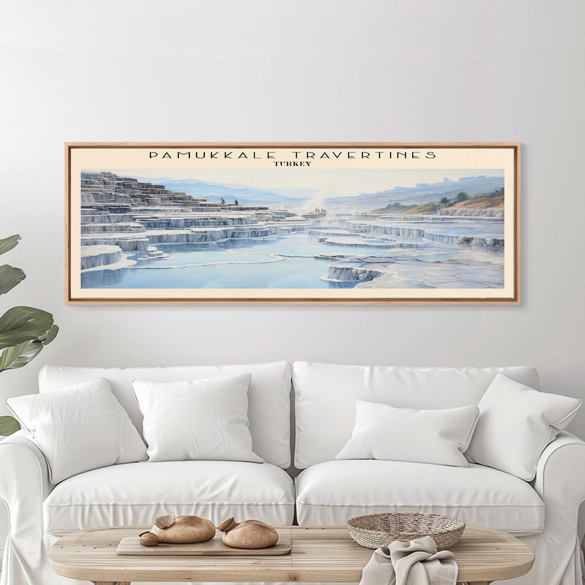 Pamukkale Turkey White Travertine Terraces Thermal Pools Travel Poster - Image 2