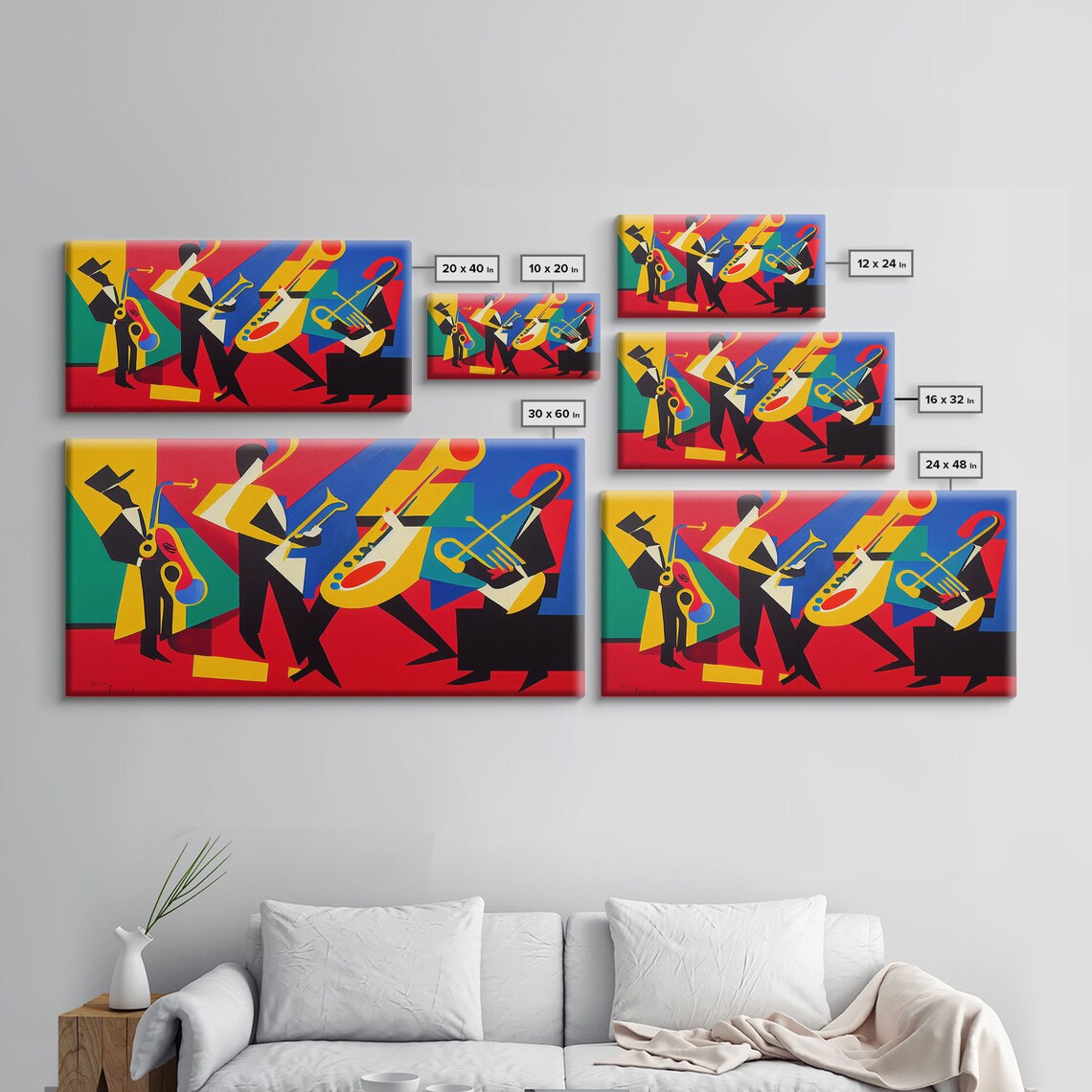 Jazz Oil-Painting-Style Art Print, Music Club Decor - Image 2