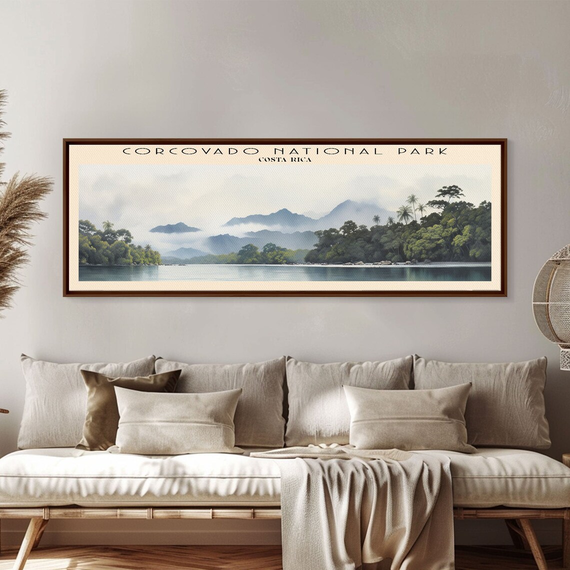 Corcovado National Park Costa Rica Rainforest Coast Panoramic Travel Poster - Image 4