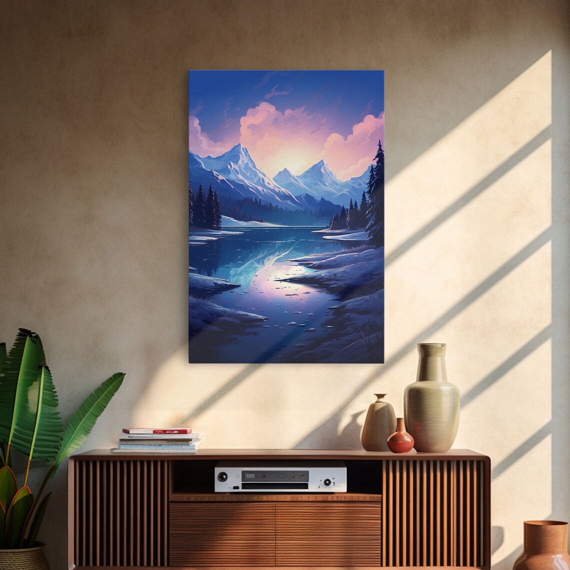 Mountains Wall Art Trees Wall Art Water Reflection River Wall Art Print Wall Art Vertical Art Travel Print Entryway Prints - Image 3
