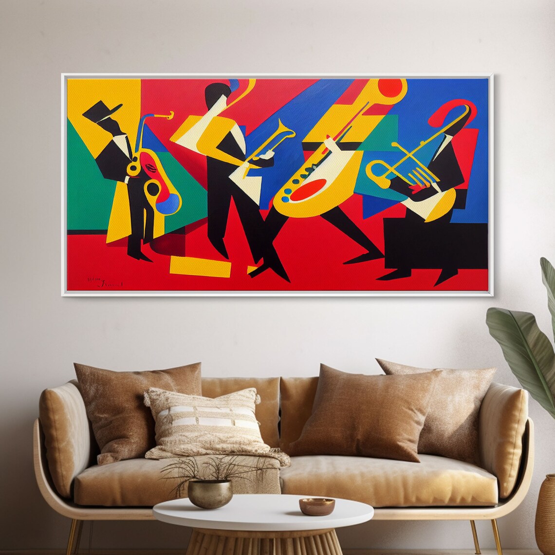 Jazz Oil-Painting-Style Art Print, Music Club Decor - Image 6