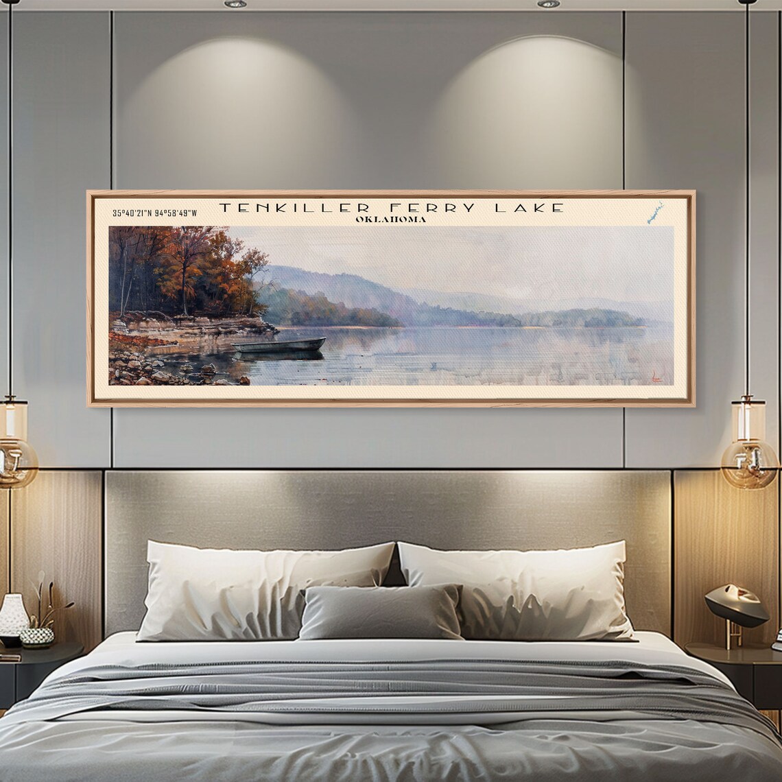 Tenkiller Ferry Lake, Oklahoma Panoramic Travel Poster