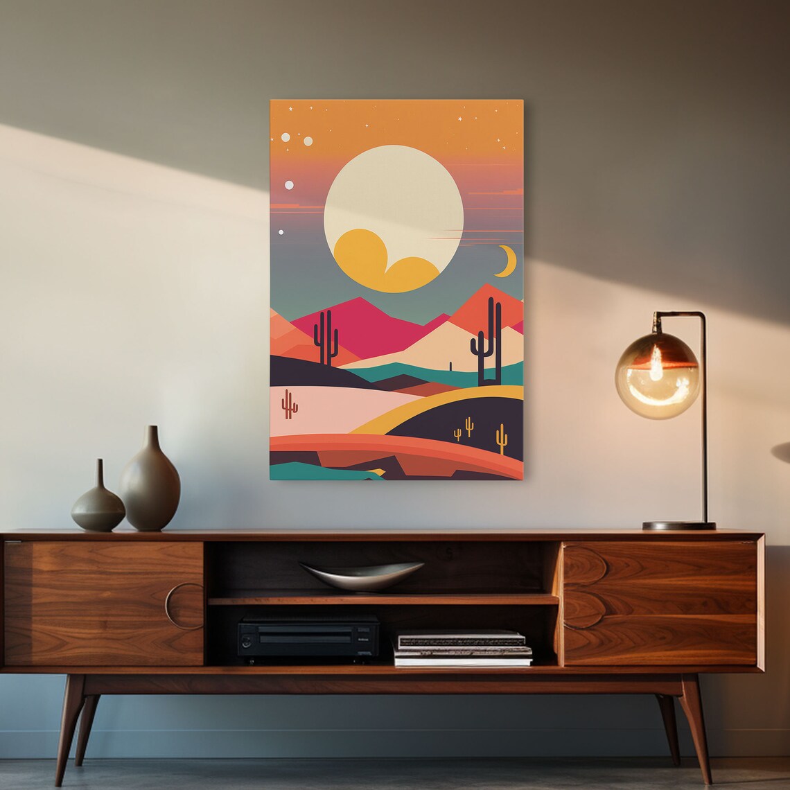 Retro Pop Art Desert Art Print, Southwestern Decor - Image 5