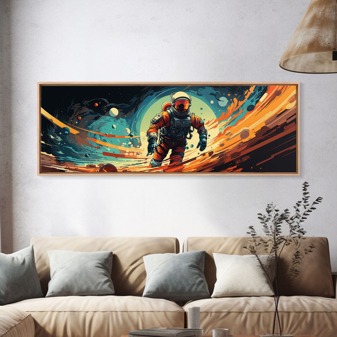 Psychedelic Astronaut Celestial Space Art Print - Image 4