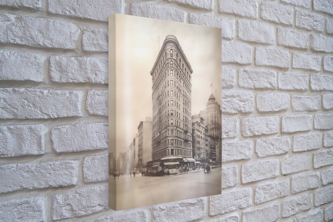Flat Iron New York City Art Print, Charcoal Drawing - Image 4