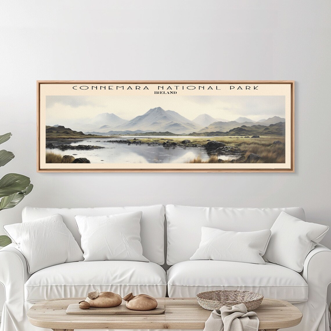 Connemara National Park Ireland Misty Mountains Lake View Travel Poster - Image 5