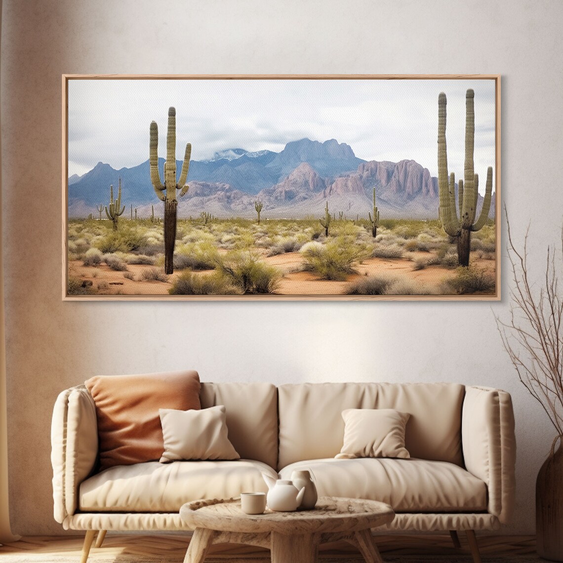 Desert Cactus Wall Art Print, Southwestern Decor - Image 4
