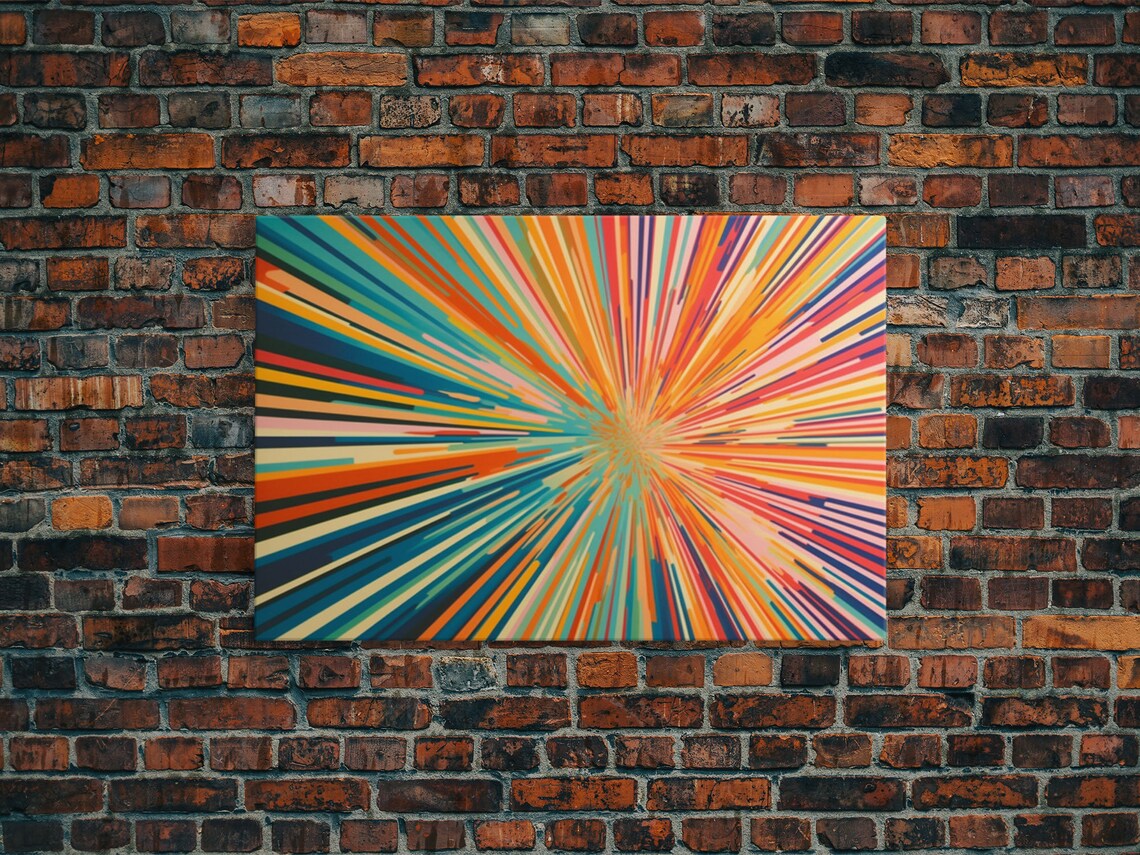 Light Speed Tunnel Mid-Century Modern Art Print