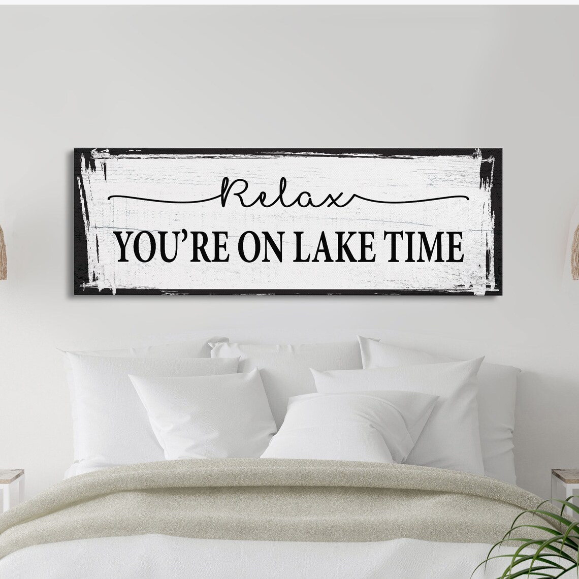 Relax You're On Lake Time Lake House Art Print - Image 4