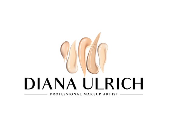 Premade Logo Design Foundation Swatch Logo Makeup Artist Logo Concealer Swatch Logo Beauty Salon Logo Make Up Logo Cosmetic Company Logo