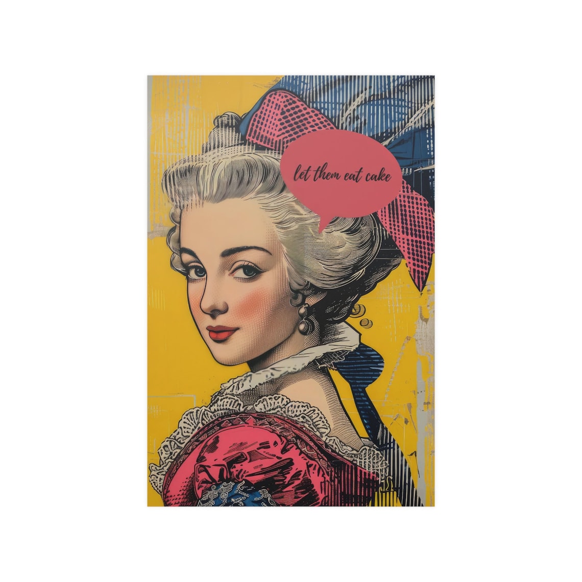 Marie Antoinette Pop Art Poster, Let Them Eat Cake - Image 2