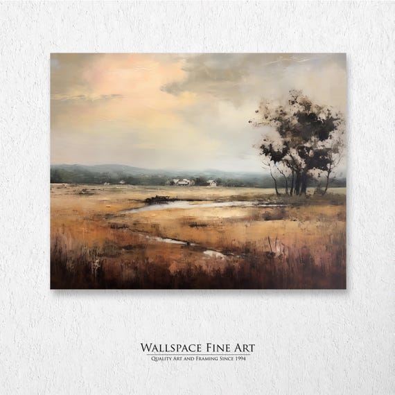 After The Rain Homestead With Tree Summer Landscape Wall Art Dcor Print Wallspace Fine D0002