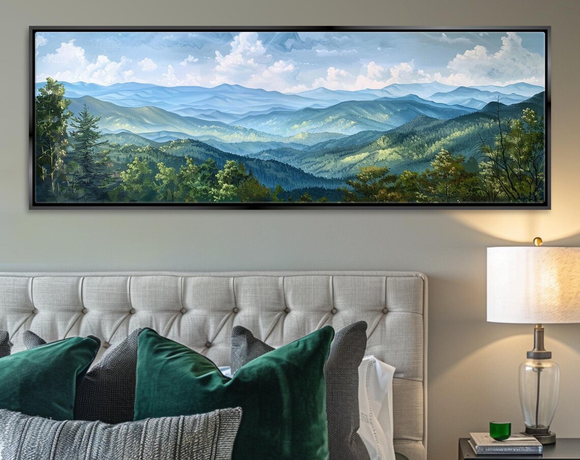 Smoky Mountains Panoramic Art Print, Landscape