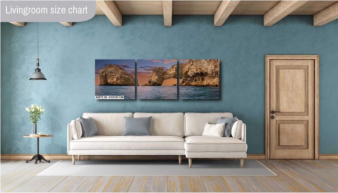 Cabo San Lucas El Arco Arch Golden Sunset Sea Cliffs View Poster - Image 3