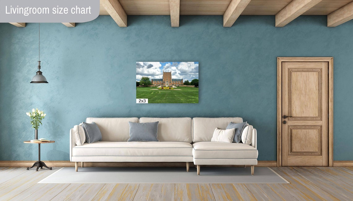University of Tulsa Historic Campus Hall Clock Tower Lawn Poster - Image 4
