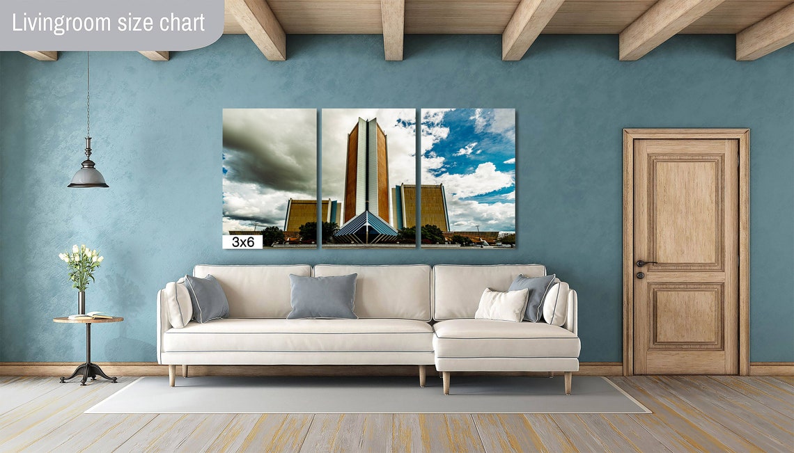 Tulsa Cityplex Towers Pyramid Base Dramatic Clouds Night Poster - Image 2