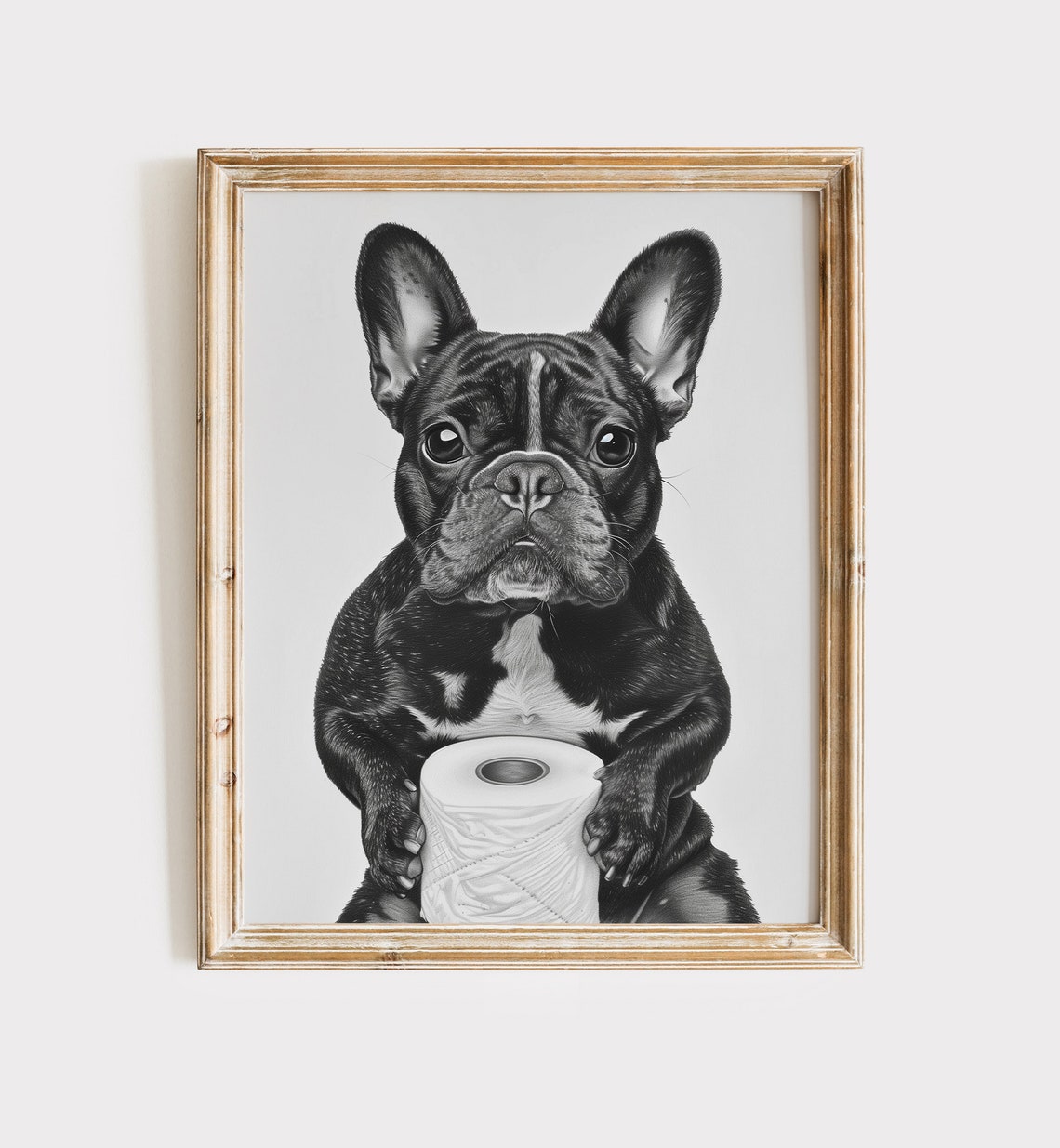 French Bulldog Art French Bulldog Gift Restroom Sign French Bulldog Png Bathroom Decor Dog Bathroom Print Bulldog Decor
