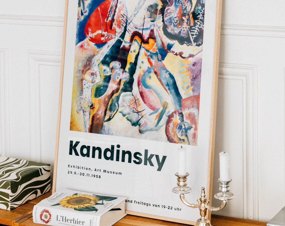 Kandinsky Red Spot Abstract Art Poster Print - Image 5