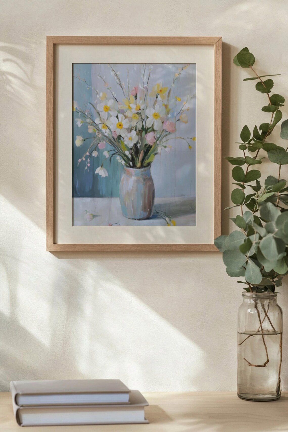 Pastel Floral Still Life, Vintage Spring Easter Art Print - Image 3