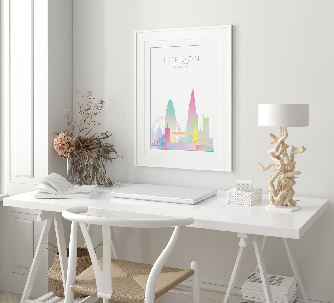 London Travel Poster, Europe City Wall Art Print - Image 4