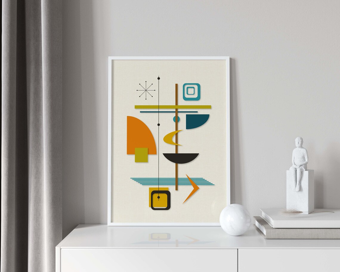 Mid Century Modern Wall Art, Retro Poster Print - Image 3