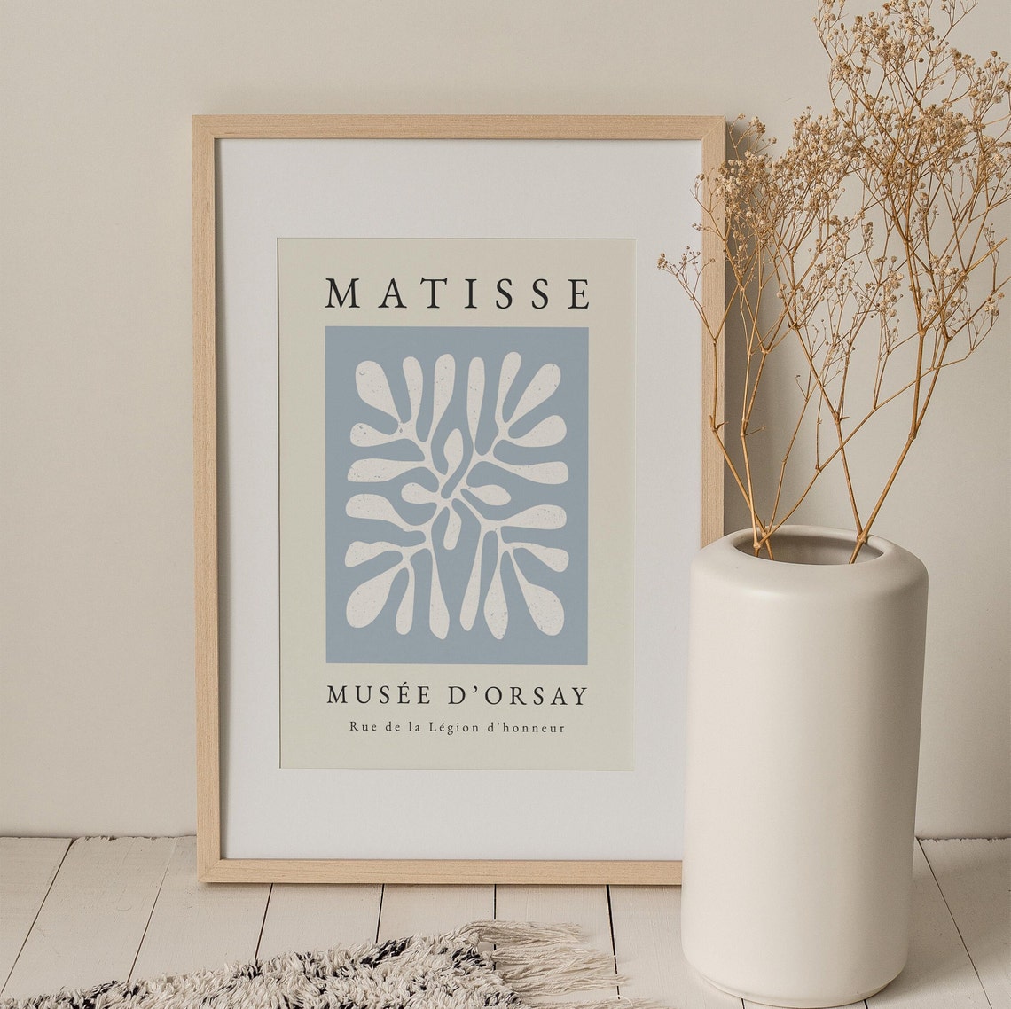 Matisse-Inspired Boho Wall Art, Blue Print - Image 3
