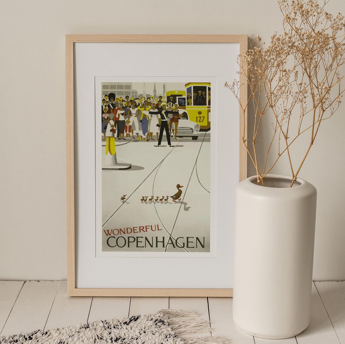 Copenhagen Travel Poster, Copenhagen Art - Image 2