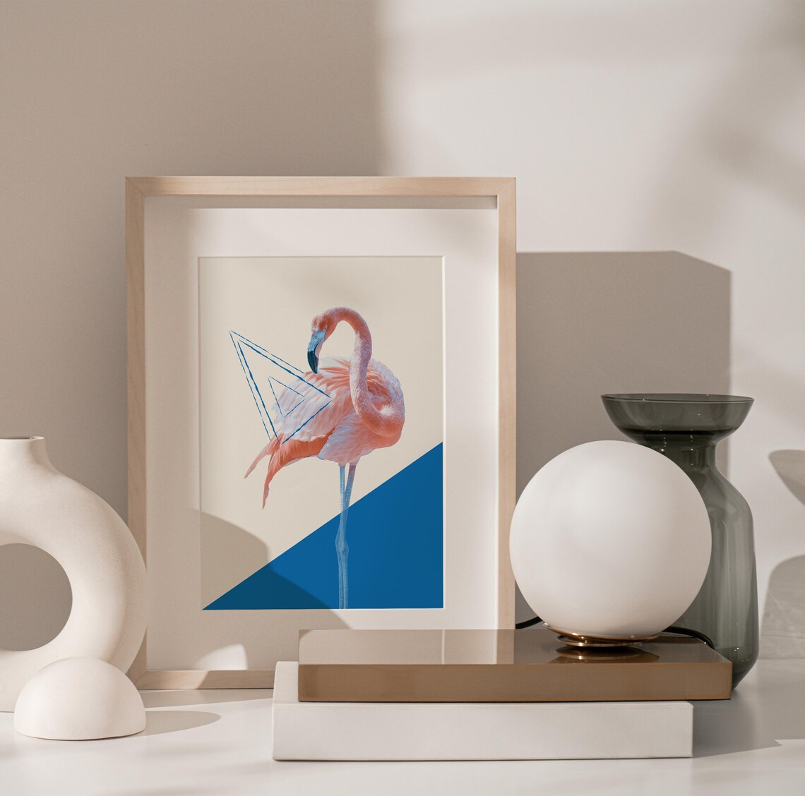 Flamingo Art Print, Minimalist Scandinavian - Image 2
