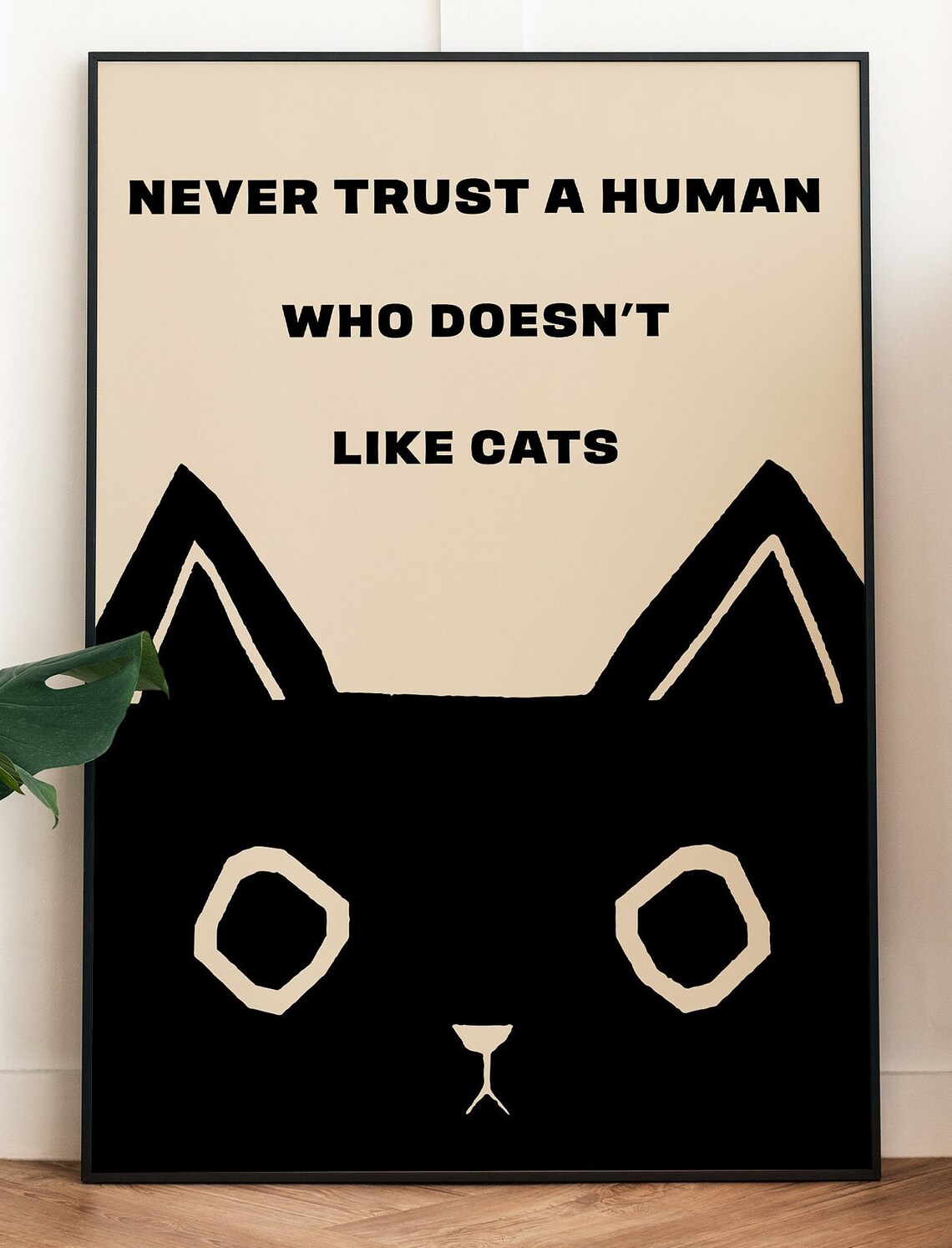 Black Cat Quote, Minimalist Typography Art Print - Image 2