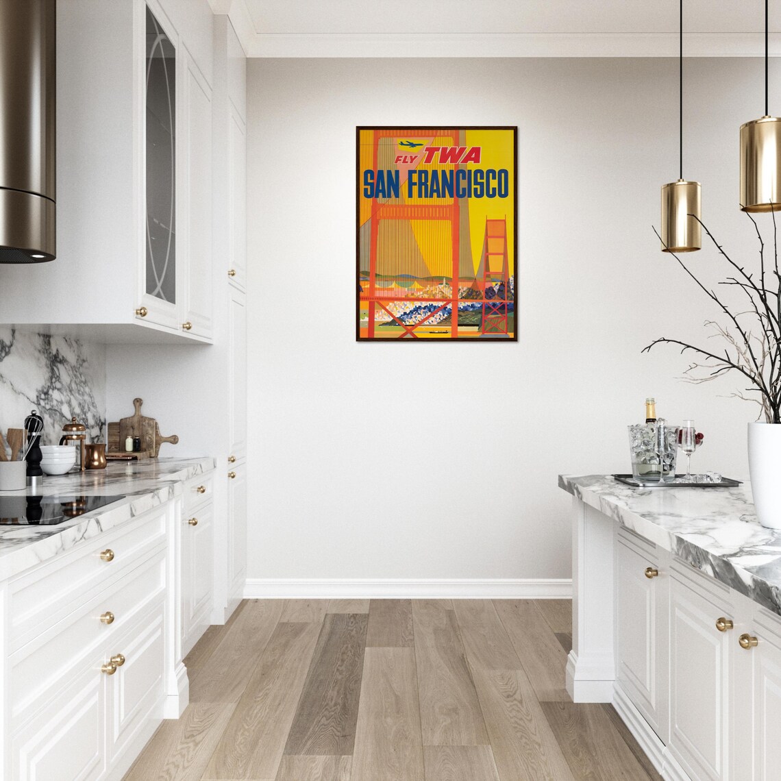 California Retro Travel Poster, Vintage Coastal Decor - Image 4