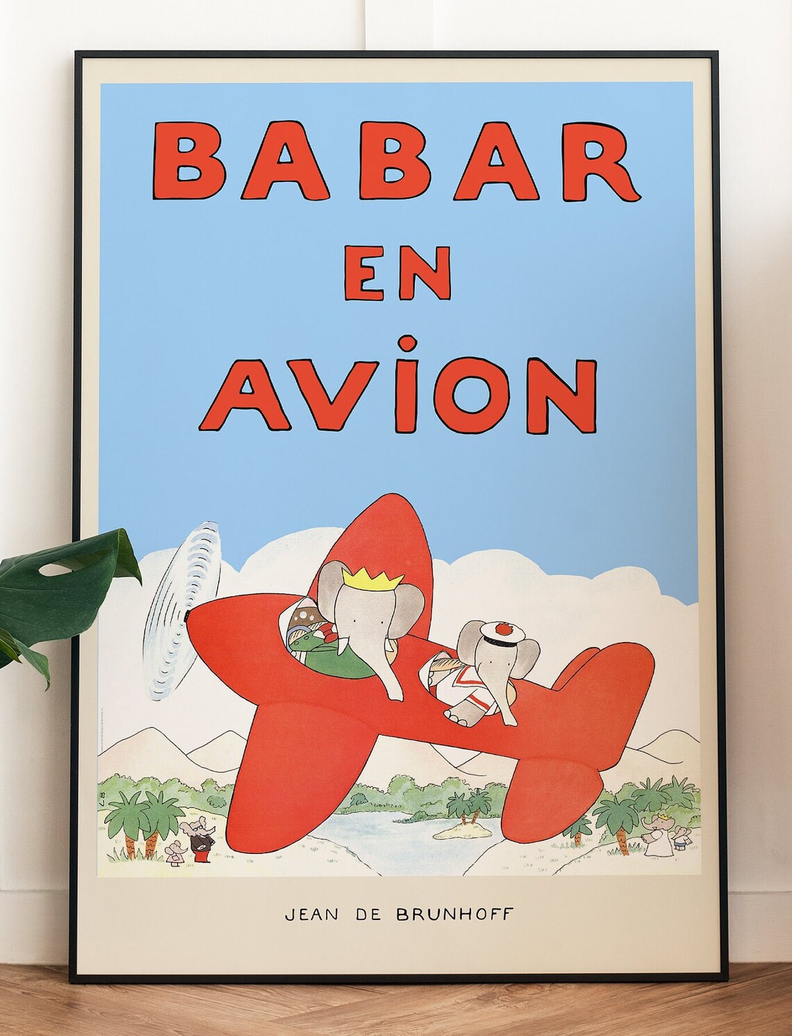 Babar The Elephant - Retro Nursery Art