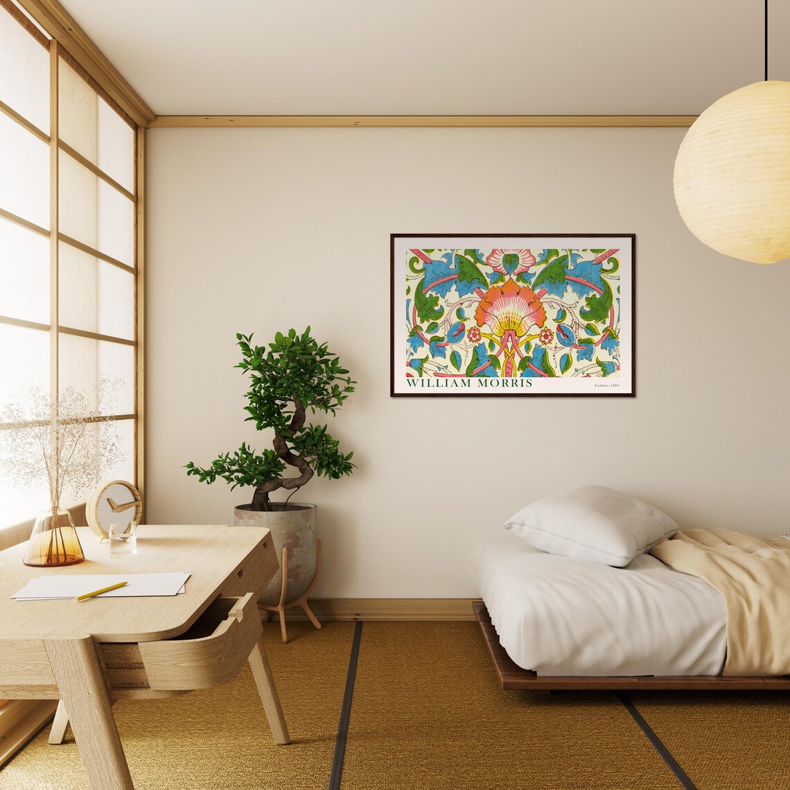 William Morris Exhibition Poster, Botanical Boho Decor - Image 3