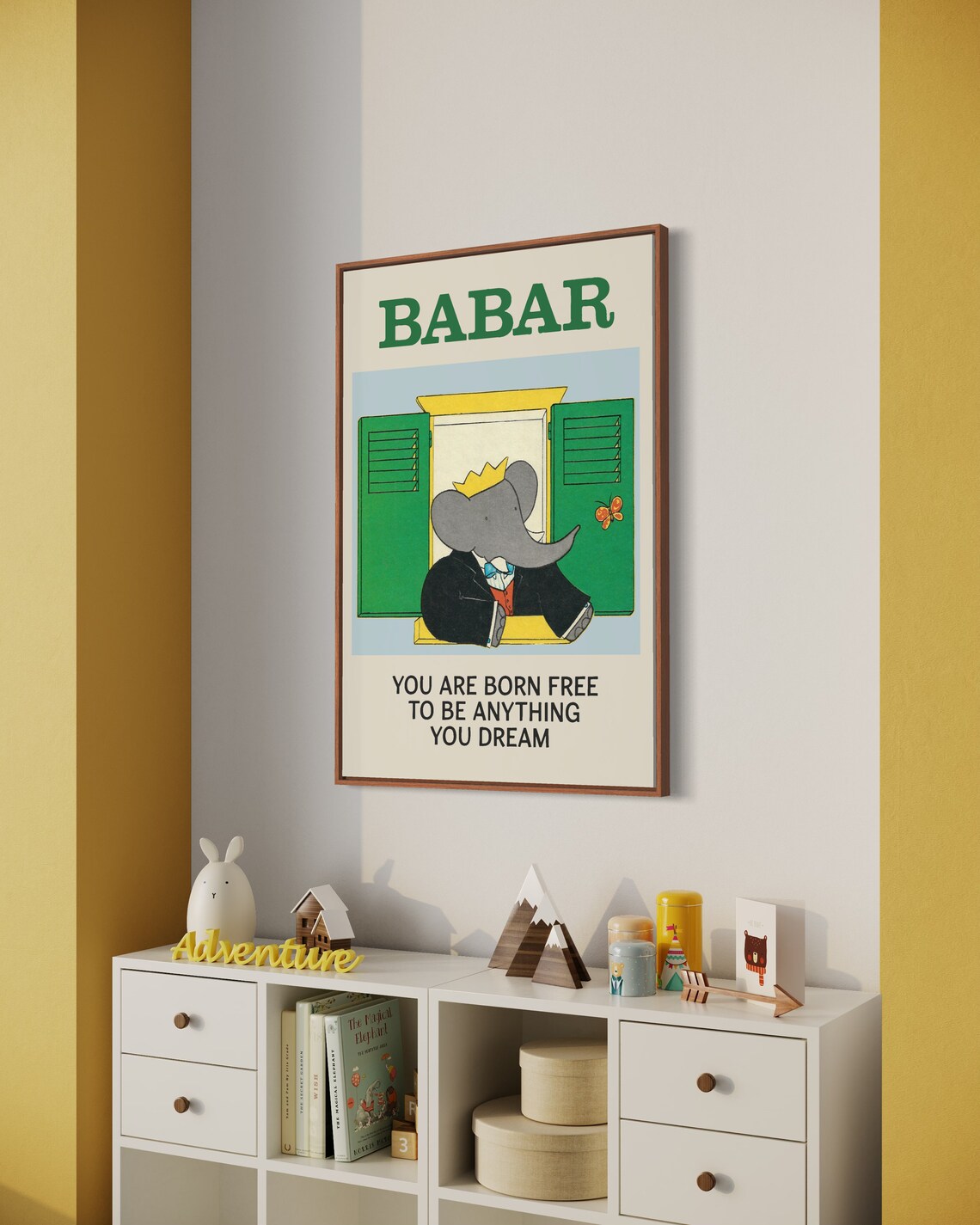 Babar The Elephant, Retro Nursery Decor Print - Image 4